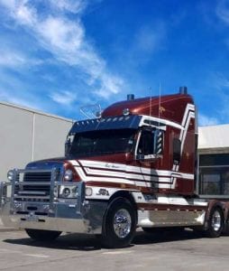 Freightliner truck with a Series 60 Engine, no exhaust smoke or blowby 