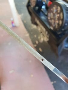 Clean oil on dipstick after using the Flushing Oil Concentrate