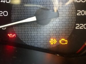 DPF Filter warning light