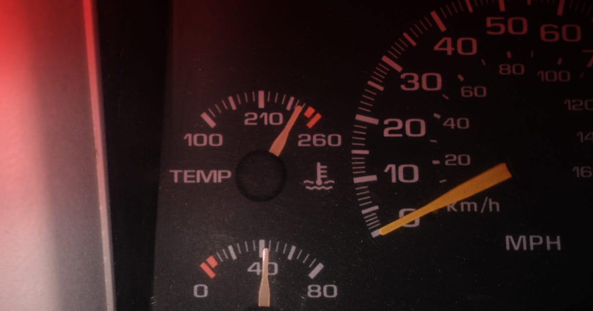 High engine temperatures