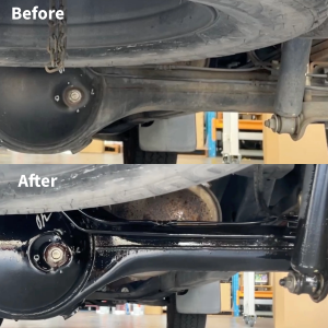 Chassis Guard Before and after applying