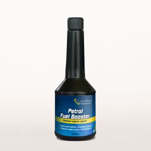 Bottle of petrol fuel booster fuel additive