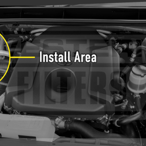 Catch can mount location on a Toyota Prade 2020 onwards