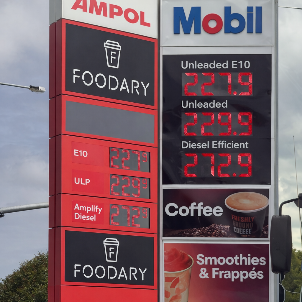 Fuel Prices increase around Australia